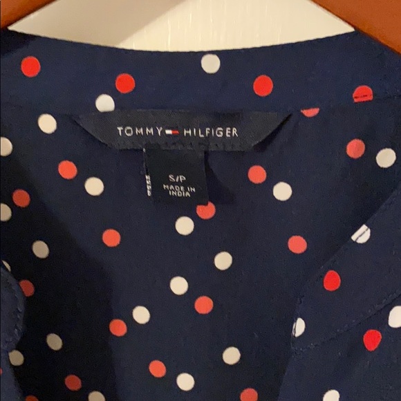 Tommy Hilfiger PolkaDot Sleeveless Shirt Like New - Picture 2 of 7